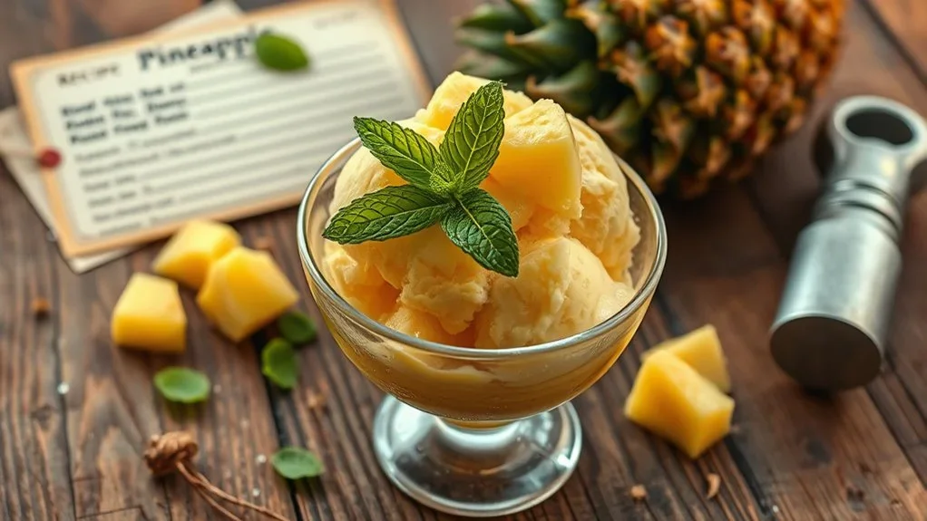 Cup fruit ice cream(Pineapple)